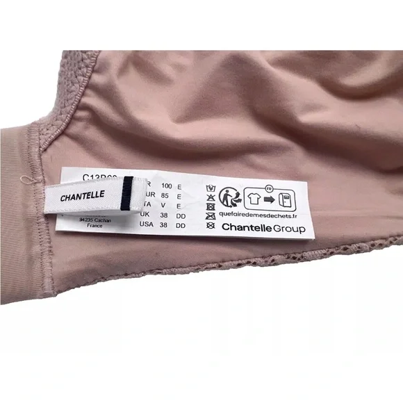 Chantelle C Jolie Comfort Convertible T-Shirt Bra 38DD Nude Rose - Picture 8 of 8